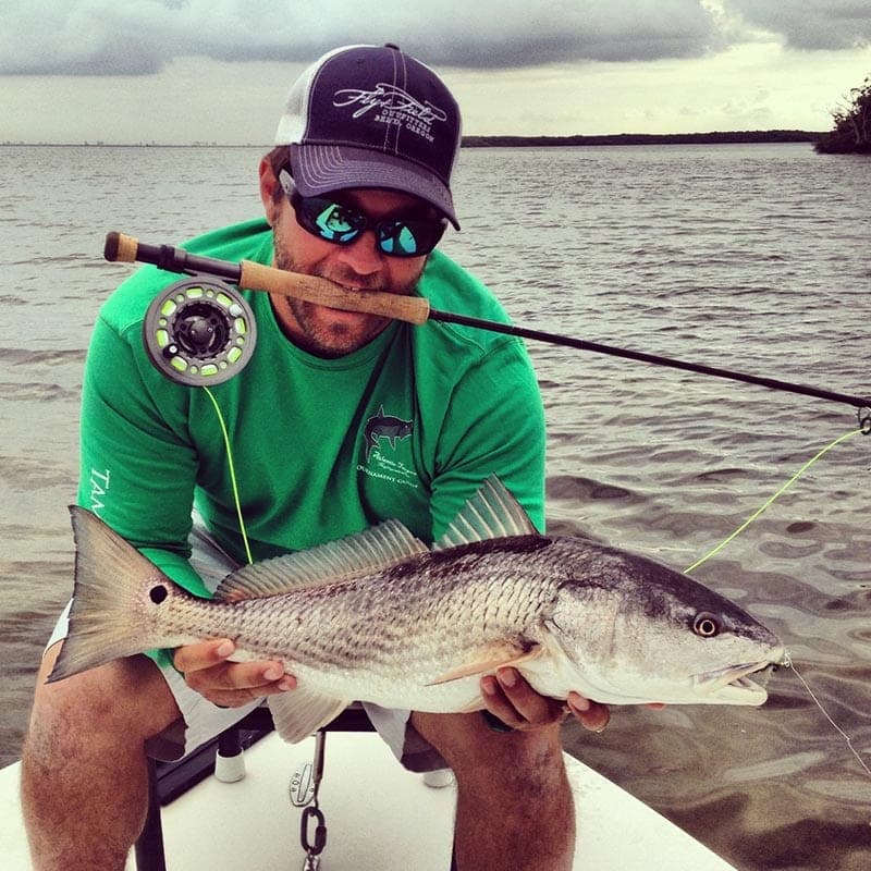 Redfish on the fly rod