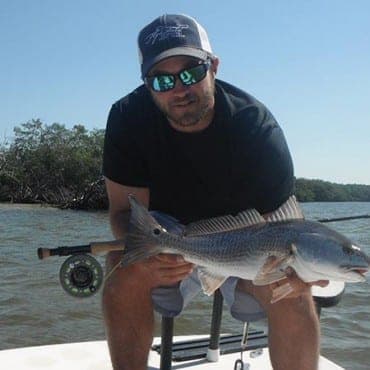 Fly casting to tailing Redfish