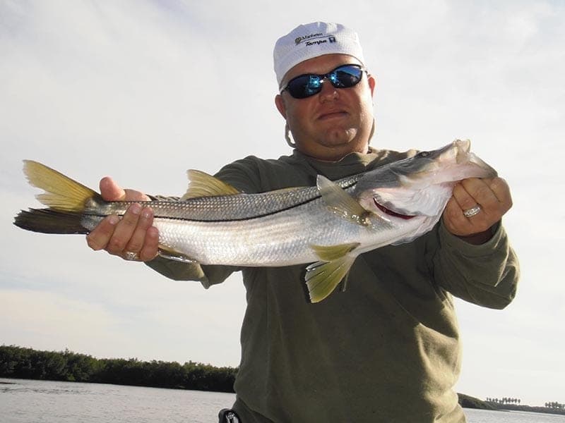 Snook caught on the Nature Coast flats